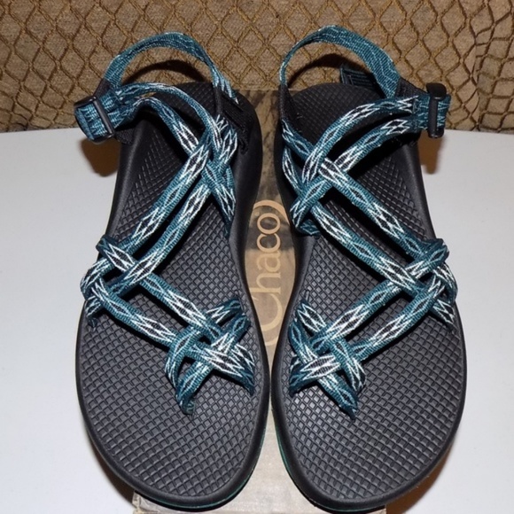 angular teal chacos